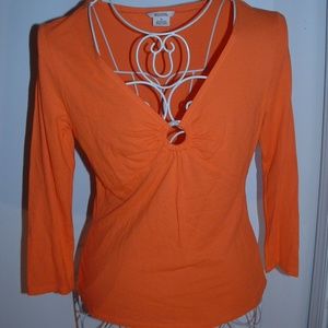 Michael Kors Hot Orange Top LS